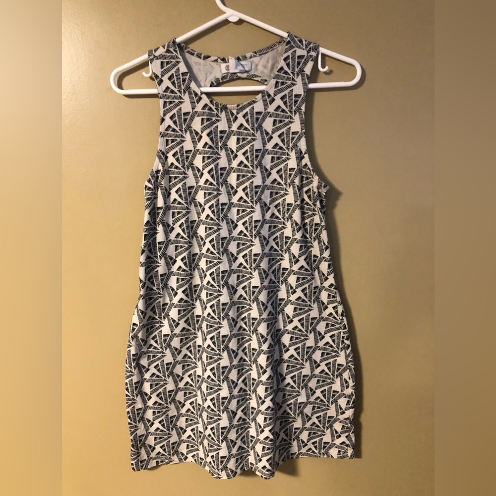 Element Geometric Diamond Pattern Unique Racerback Tank Top Size Large